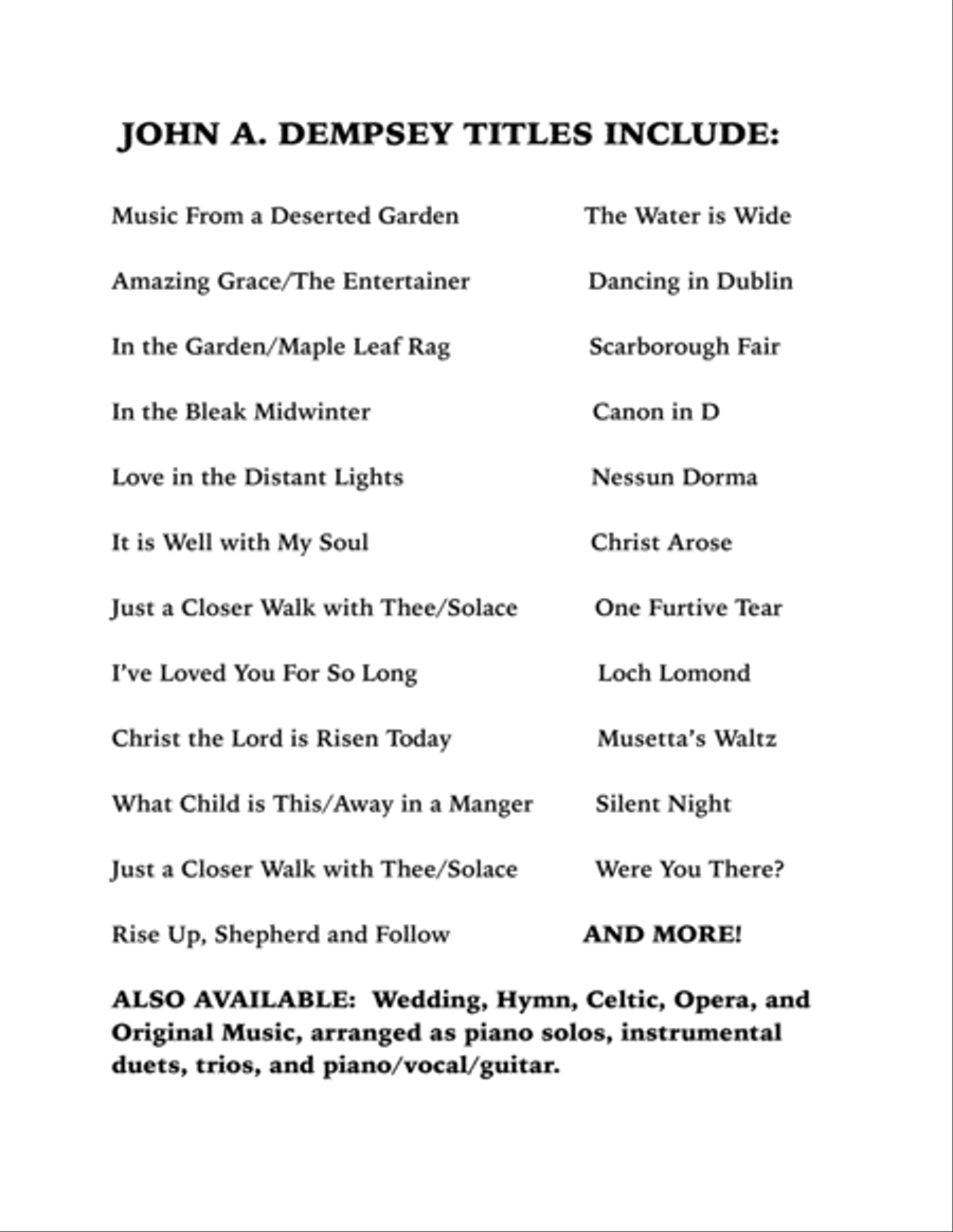 Morning Has Broken (Child in a Manger): Piano Solo Piano Solo scores gallery preview page 2