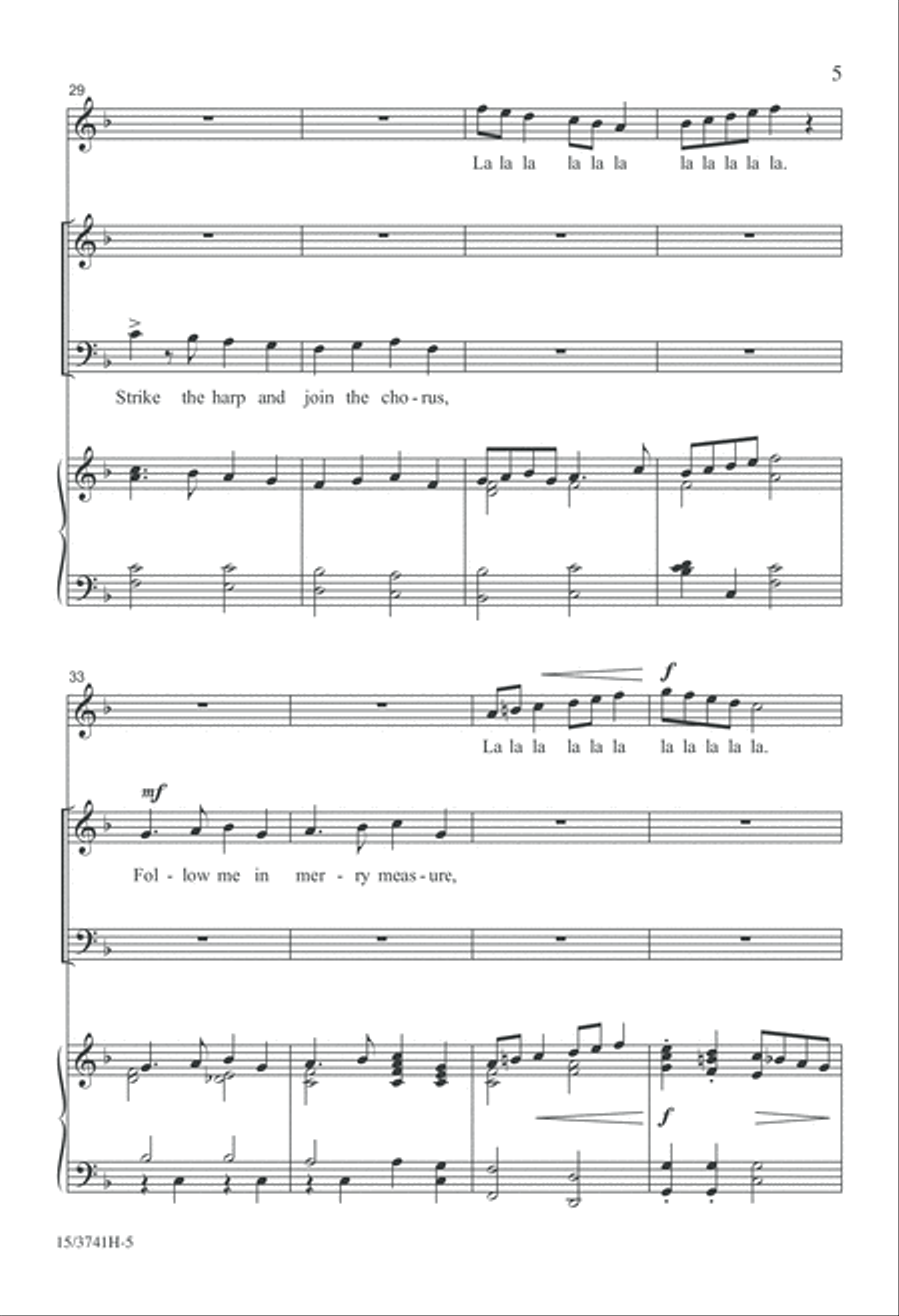 Deck the Hall Deck the Hall 4-Part scores gallery preview page 5