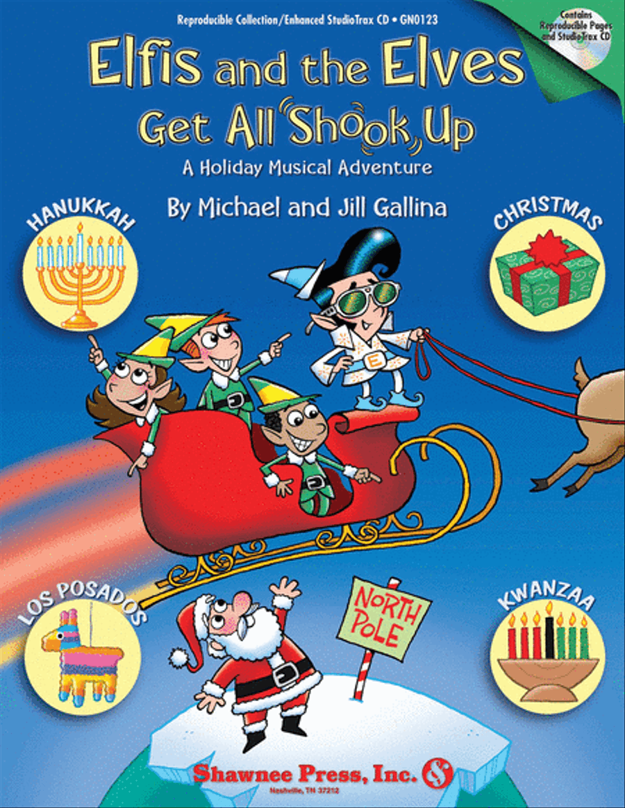 Elfis and the Elves Get All Shook Up - A Holiday Musical Adventure Choir scores gallery preview page 1