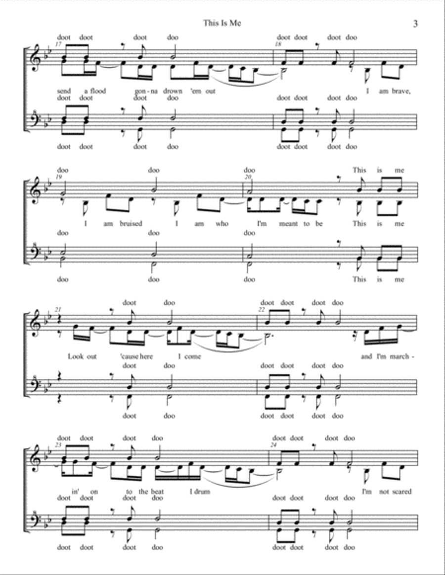 This Is Me This Is Me SSAA scores gallery preview page 3