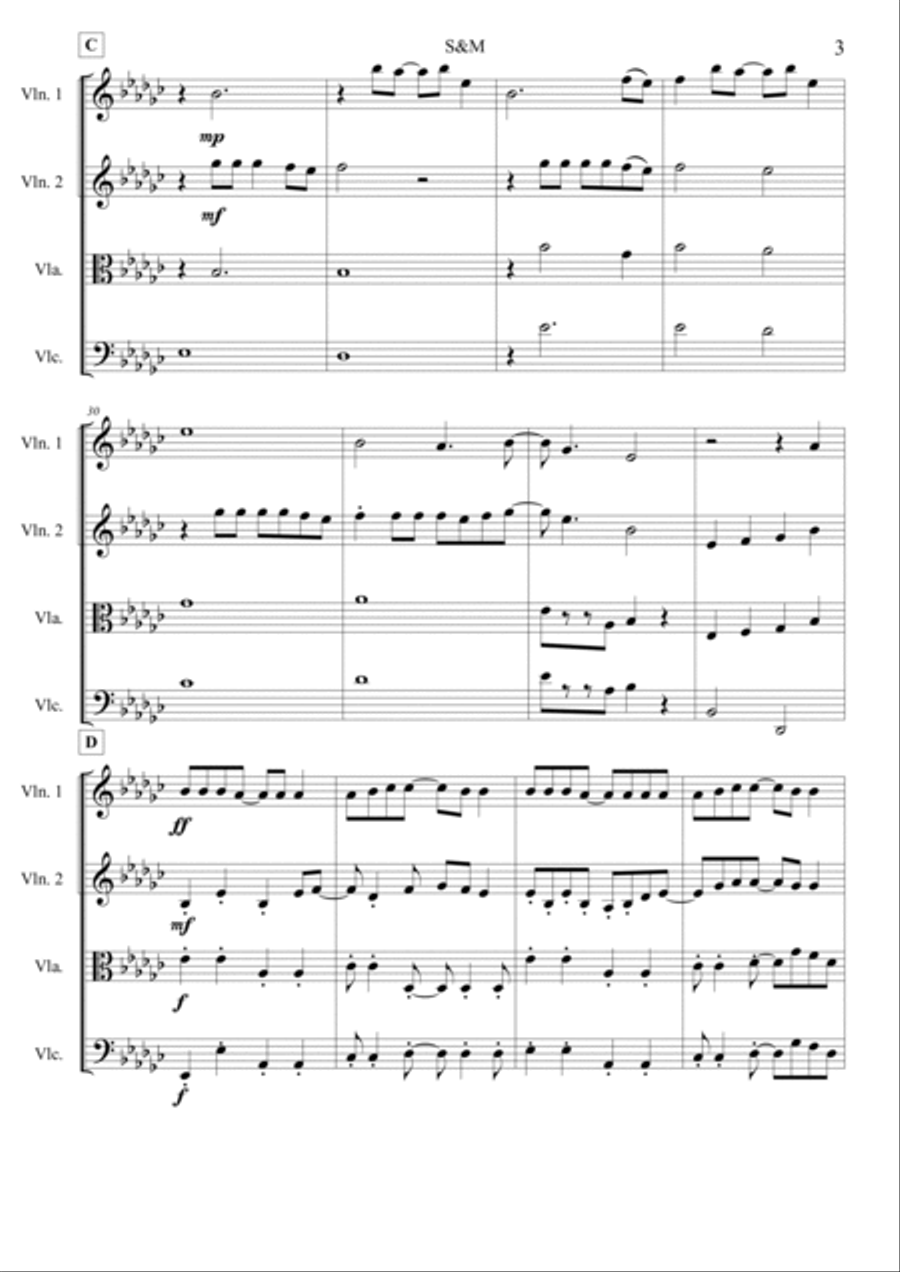 S&m String Quartet scores gallery preview page 4
