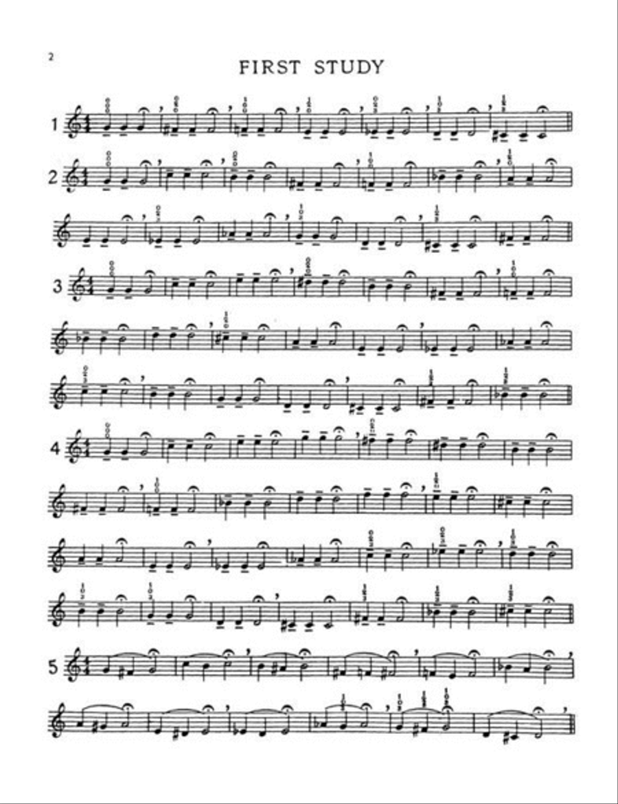 100 Original Warm Ups Trumpet Solo scores gallery preview page 2
