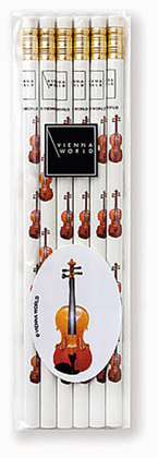 Book cover for Music pencil set violin (set of 6)