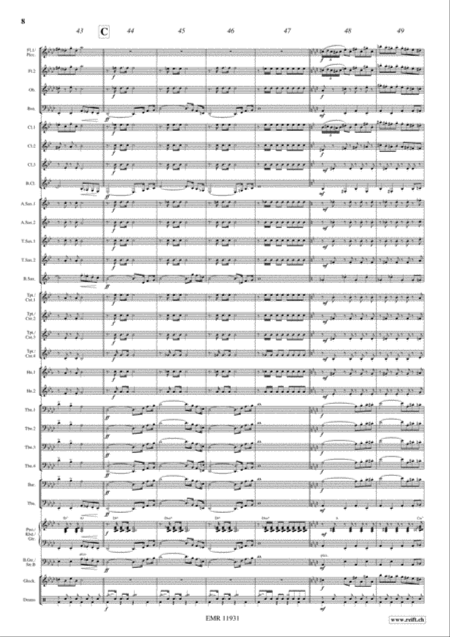 Giulietta Degli Spiriti Concert Band scores gallery preview page 9