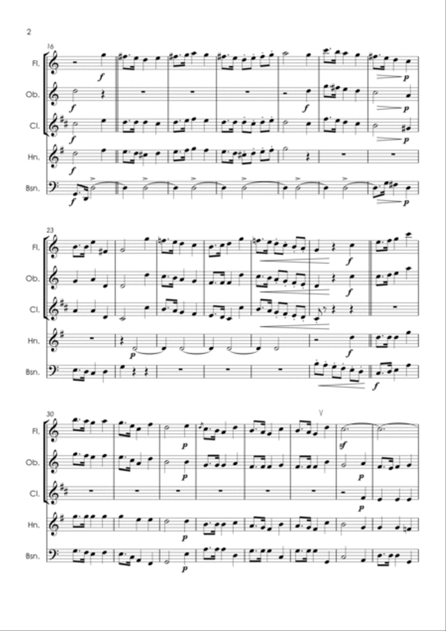 COMPLETE: Six Christmas Pieces (Sechs Kinderstücke für das Pianoforte) All 6 pieces - wind quintet COMPLETE: Six Christmas Pieces (Sechs Kinderstücke für das Pianoforte) All 6 pieces - wind quintet Woodwind Quintet scores gallery preview page 5