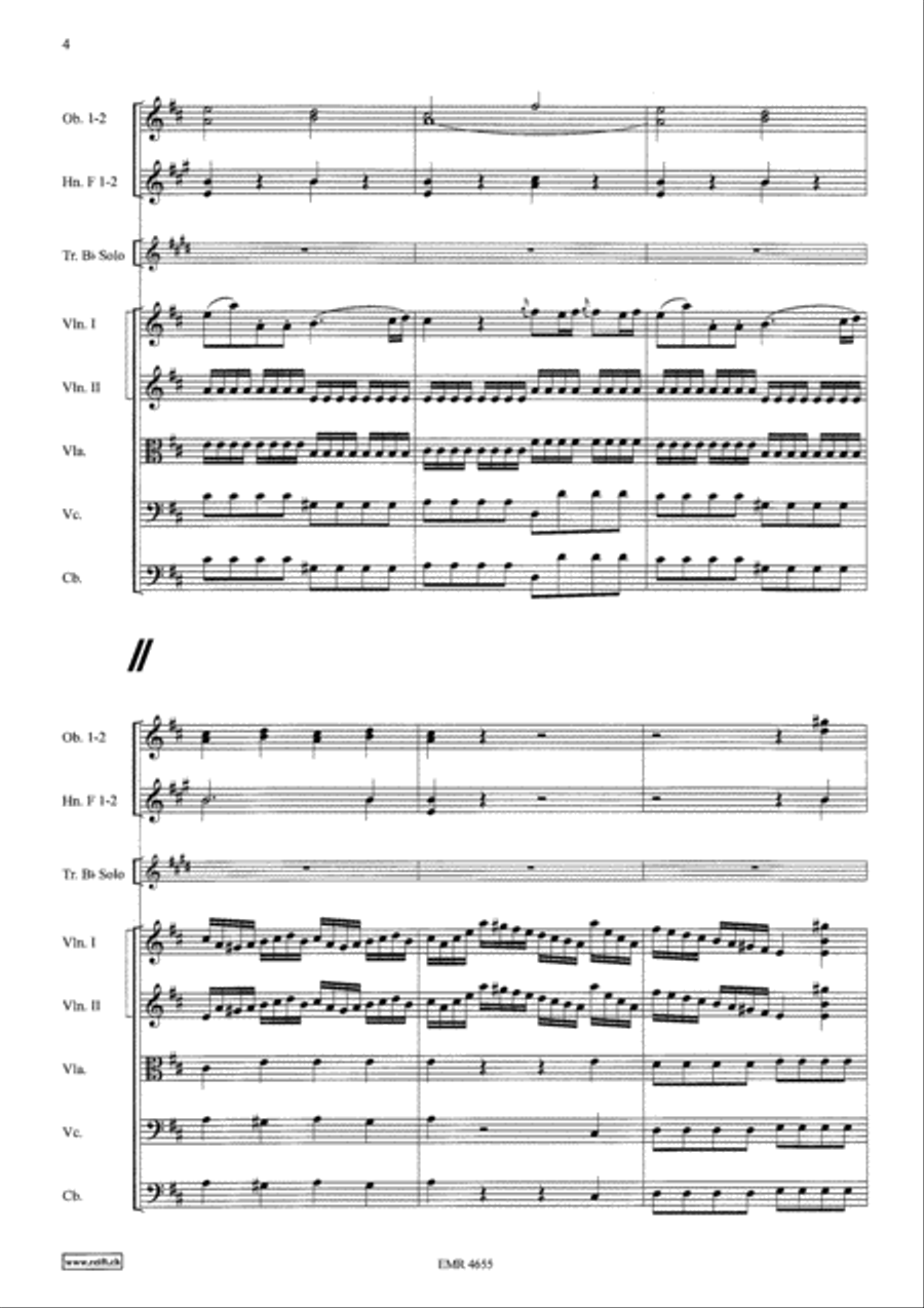Concerto in D Major Orchestra scores gallery preview page 4