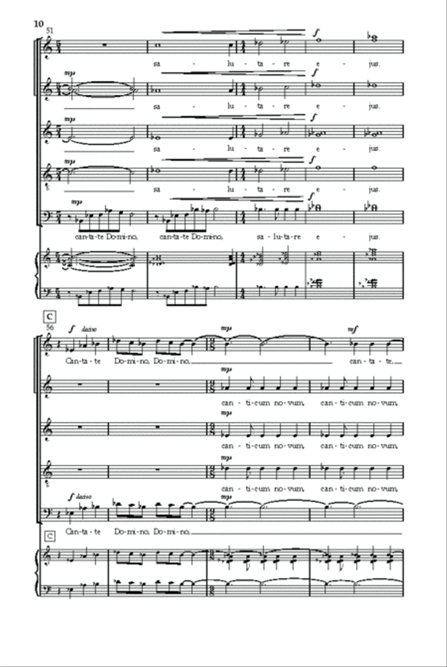 Canticum novum Divisi scores gallery preview page 9