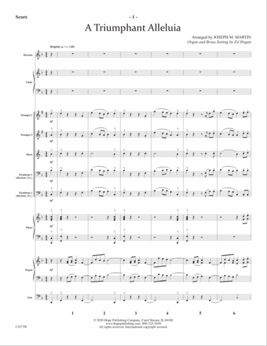 A Triumphant Alleluia Choir scores gallery preview page 3