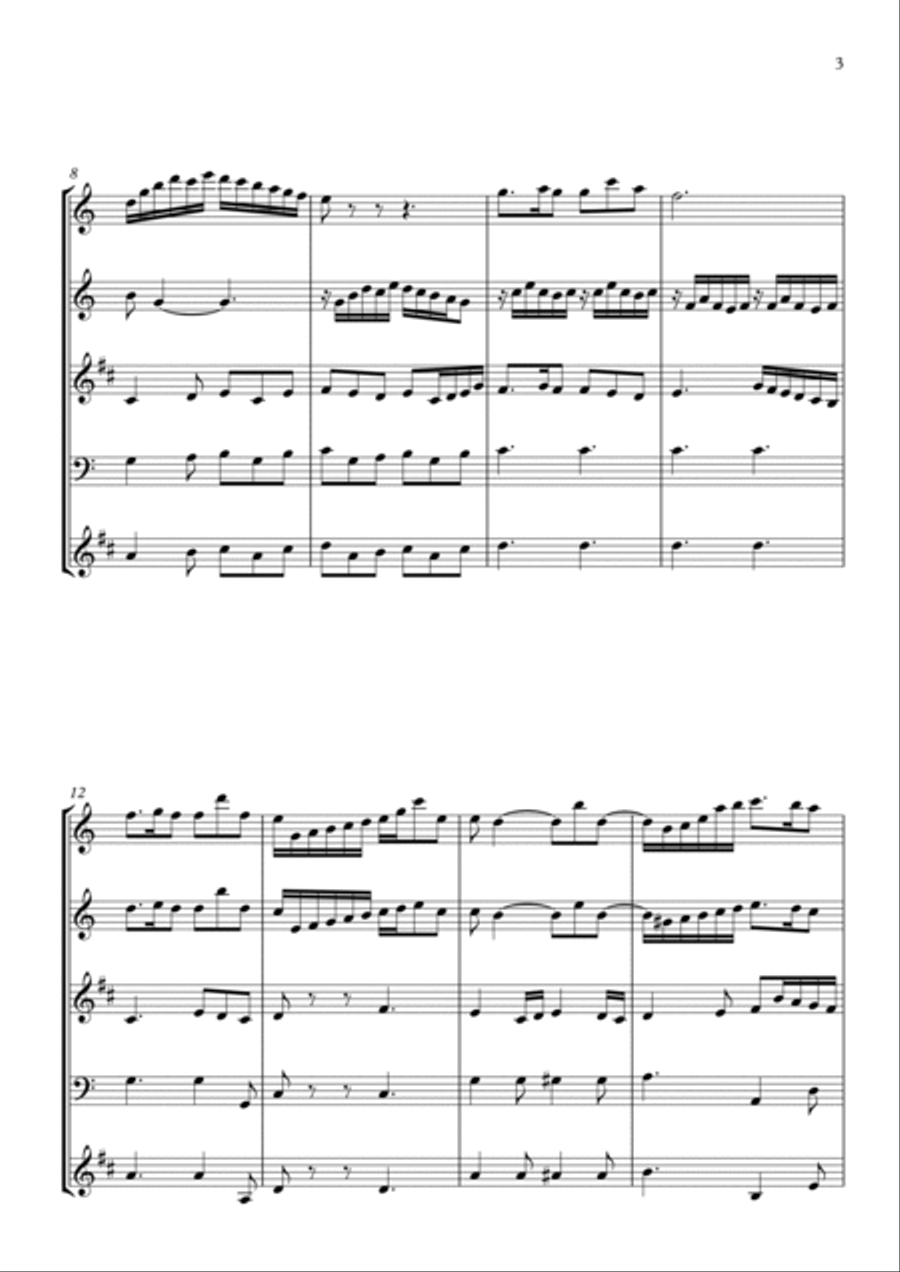 Siciliano - for Woodwind Quartet Woodwind Quartet scores gallery preview page 6