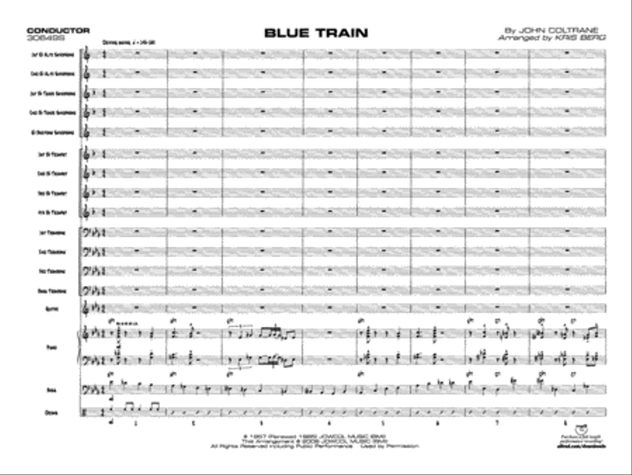 Blue Train Blue Train Jazz Ensemble scores gallery preview page 24
