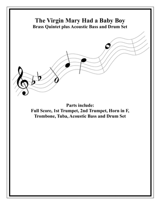 Book cover for The Virgin Mary Had A Baby Boy - Brass Quintet - Intermediate