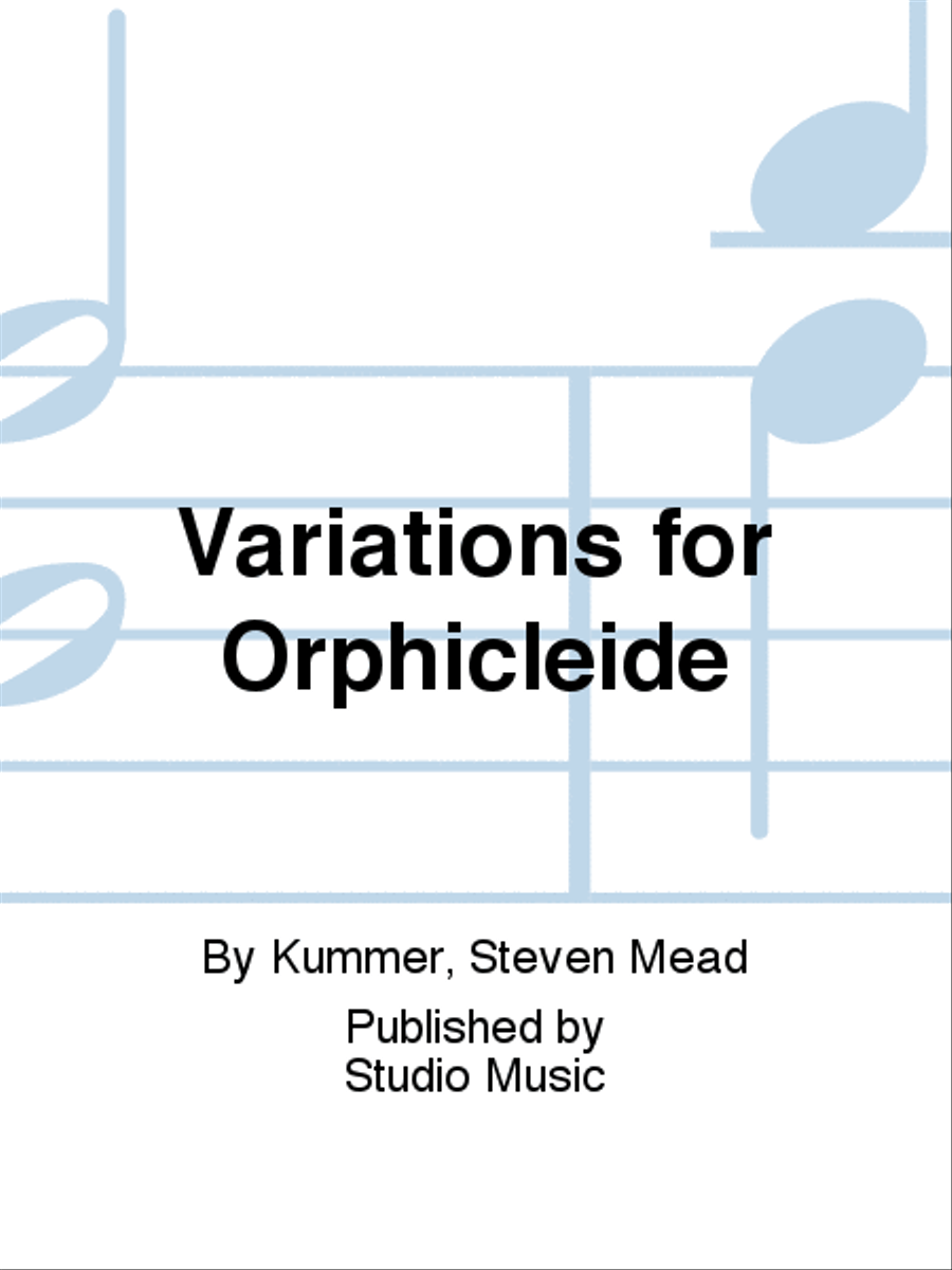 Variations for Orphicleide Euphonium scores gallery preview page 1