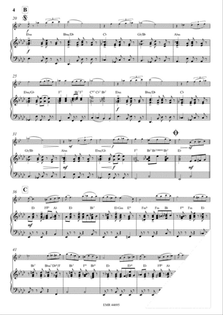 Por Una Cabeza Soprano Saxophone scores gallery preview page 4