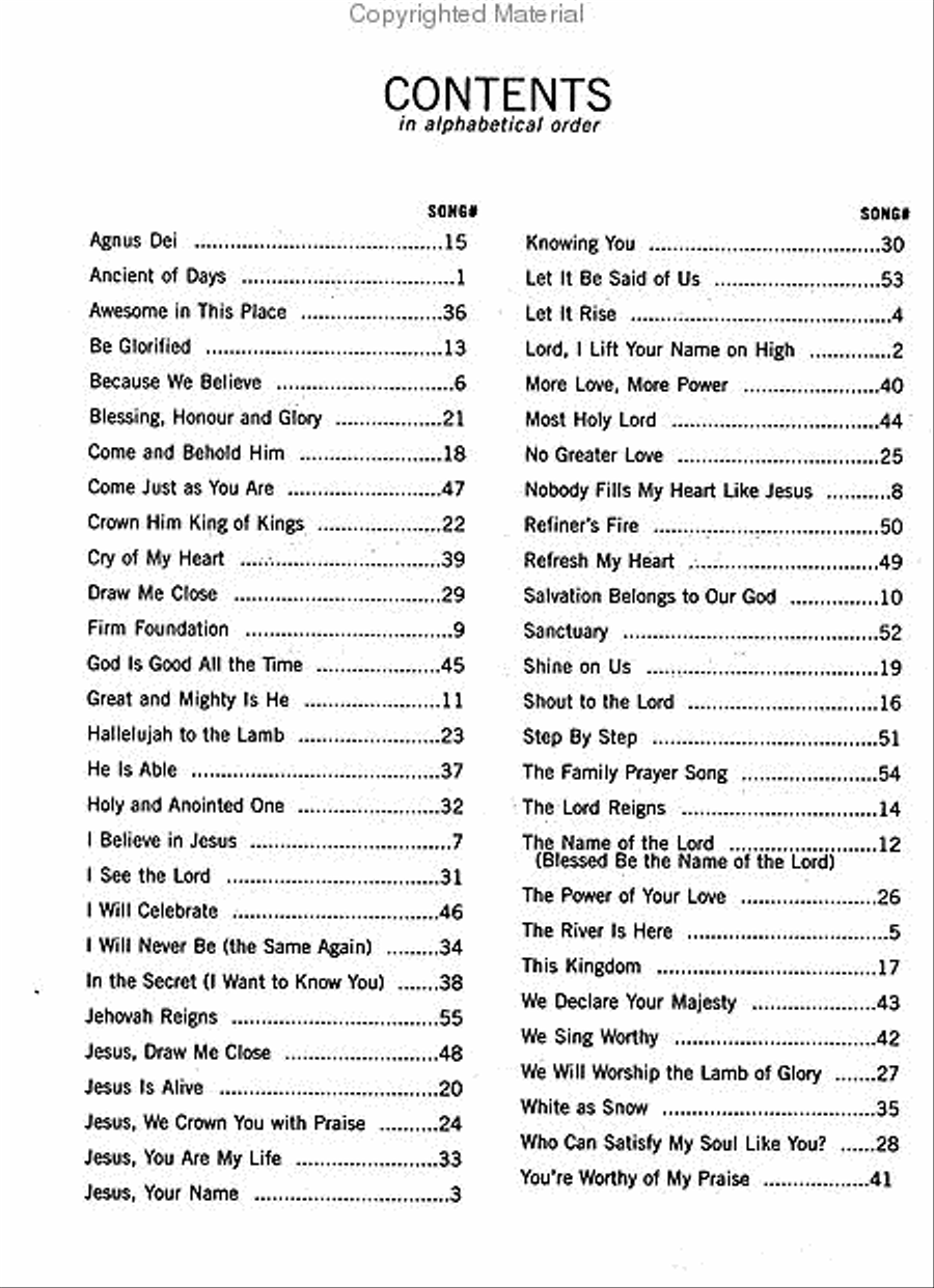 More Songs for Praise & Worship - Singalong Book (Piano/Guitar/Vocal) Piano, Vocal, Guitar scores gallery preview page 2