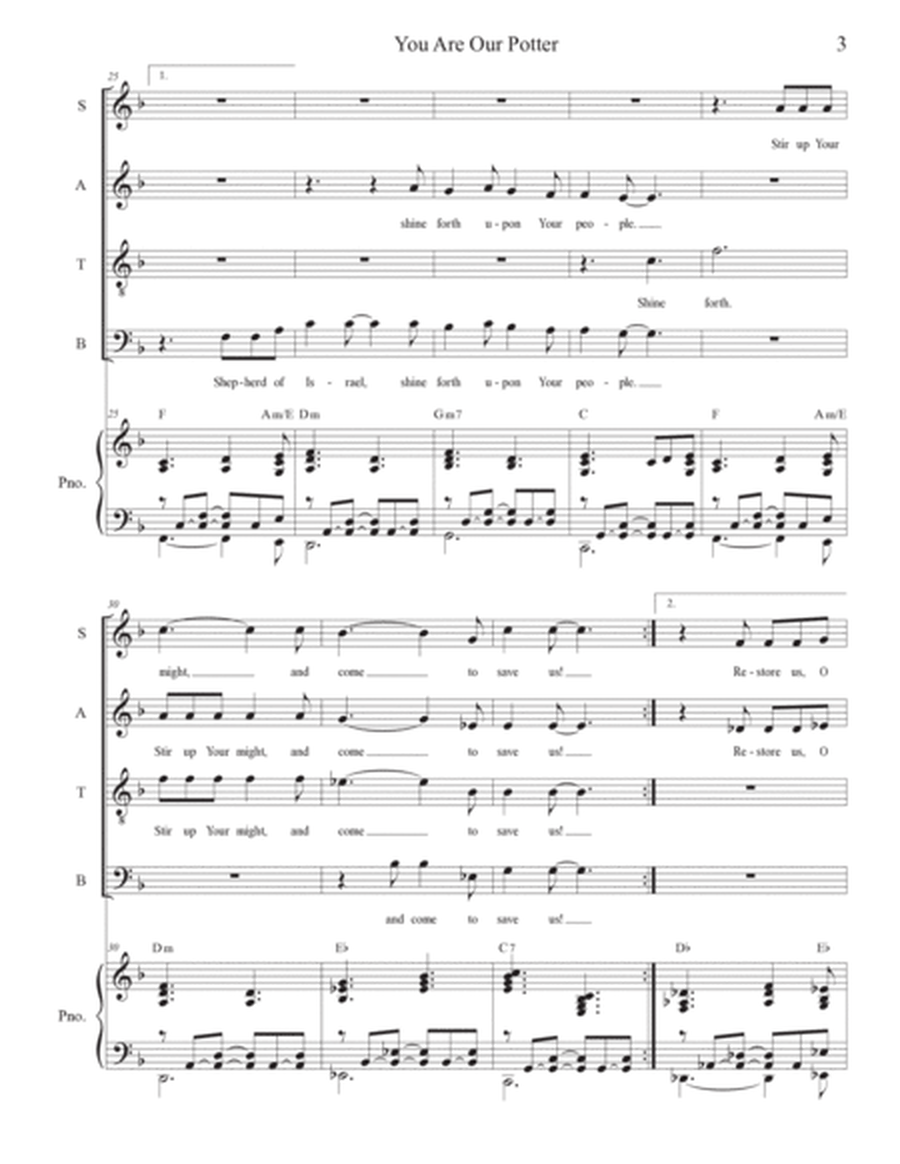 You Are Our Potter (We Are The Clay) (Vocal Quartet - (SATB) image number null