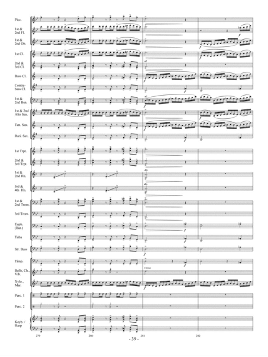 Sea Song Fantasy Sea Song Fantasy Concert Band scores gallery preview page 38