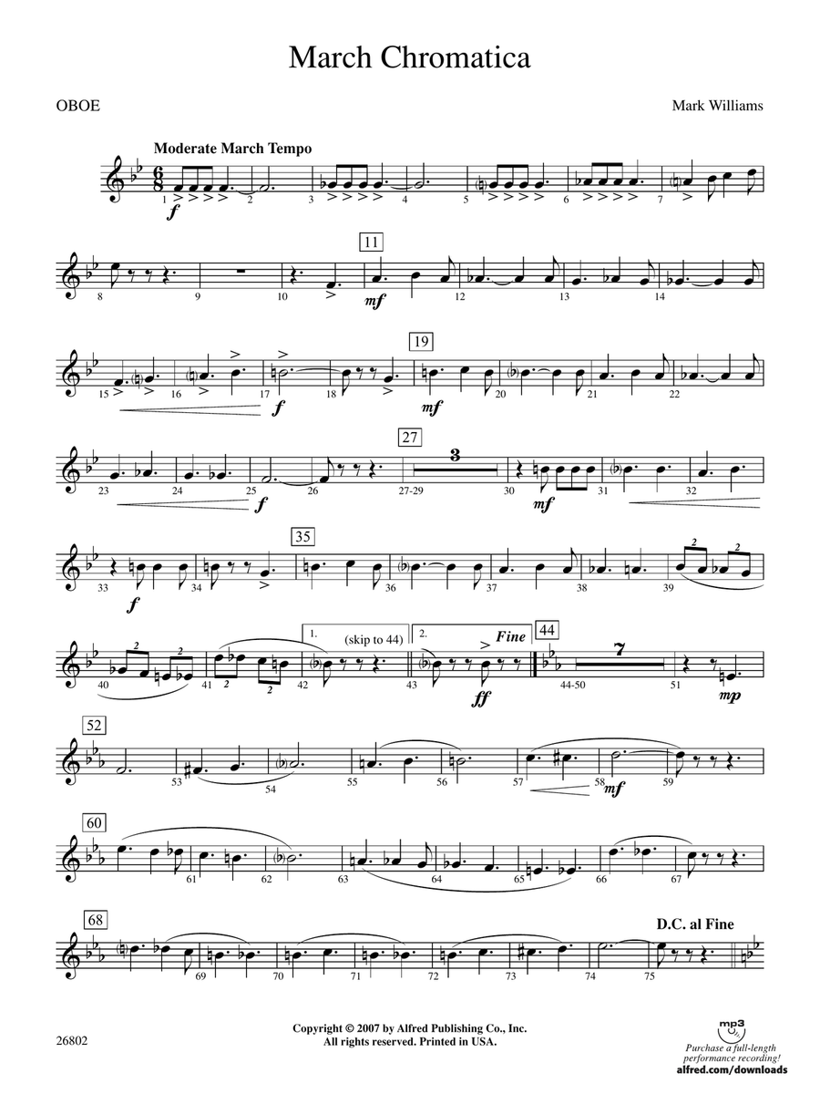 March Chromatica: Oboe