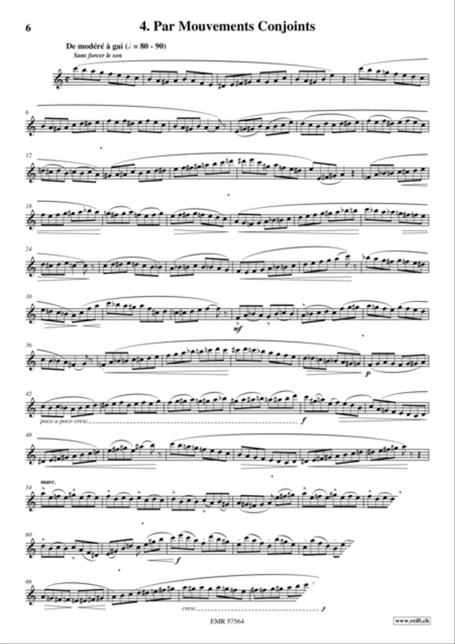 32 Etudes de Perfectionnement Flute Solo scores gallery preview page 6