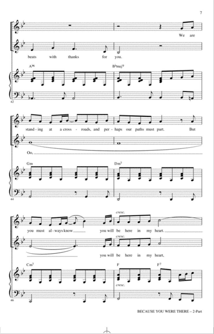 Because You Were There Because You Were There 2-Part scores gallery preview page 6