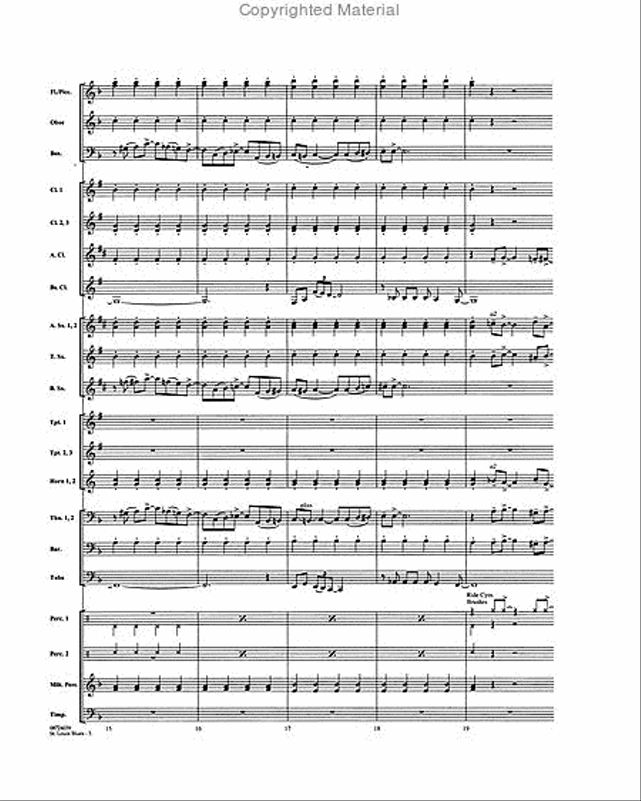 St. Louis Blues Concert Band scores gallery preview page 5