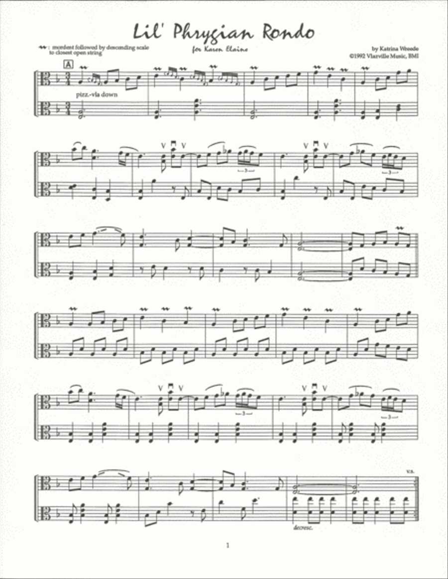 Lil Phrygian Rondo Lil Phrygian Rondo String Duet scores gallery preview page 2