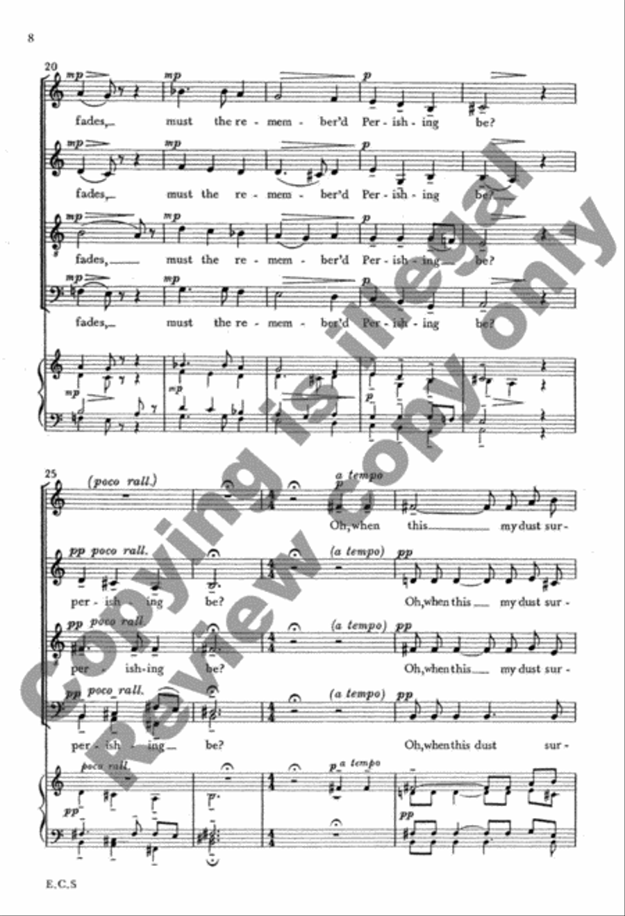 Fare Well 4-Part scores gallery preview page 19