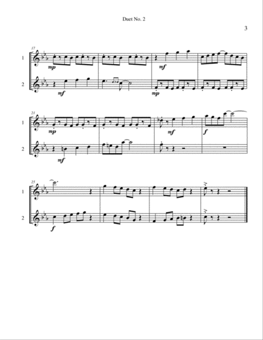 10 Oboe Duets for Teens Woodwind Duet scores gallery preview page 5