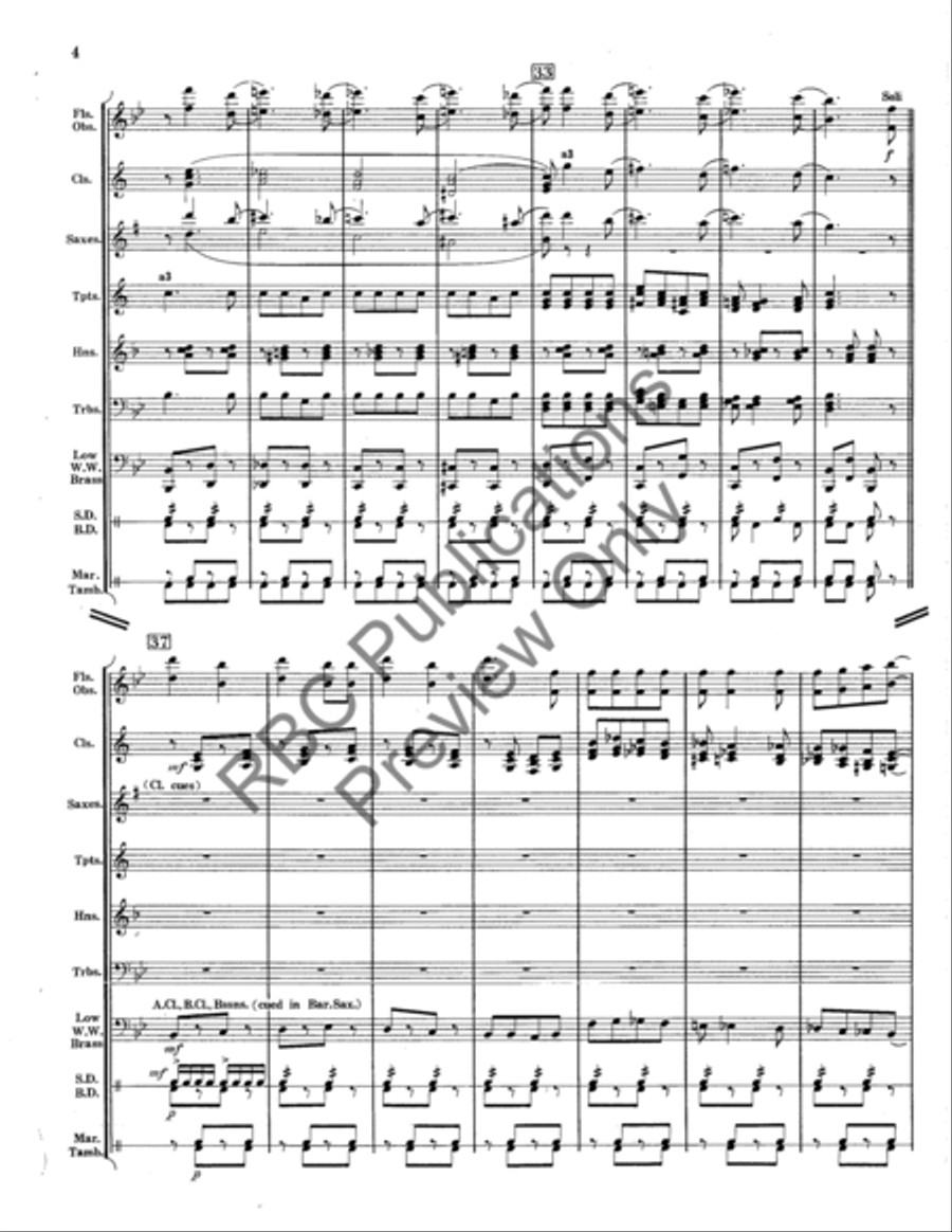 Riding The Rails (Score) Concert Band scores gallery preview page 5