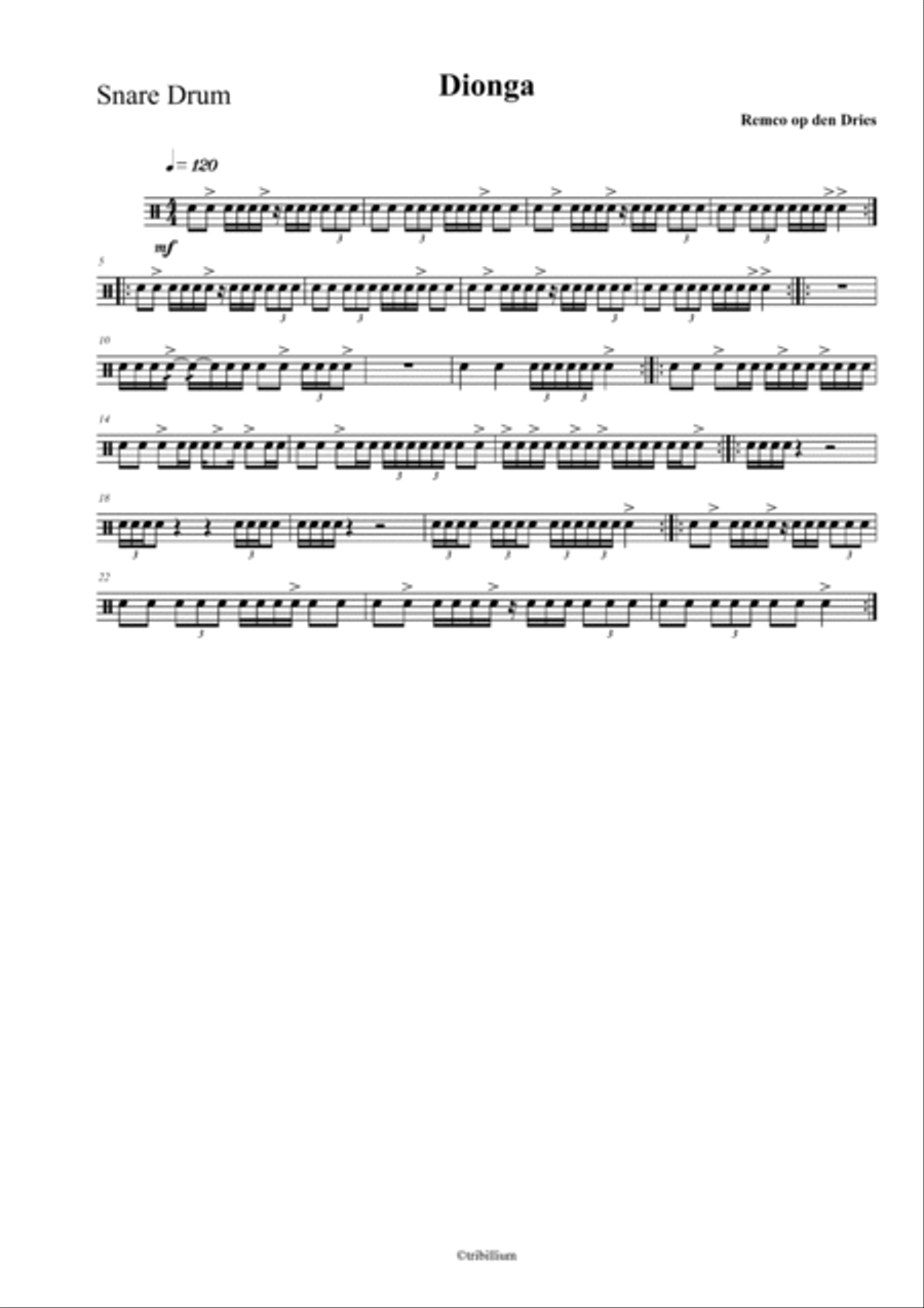 Dionga Drum Set scores gallery preview page 5