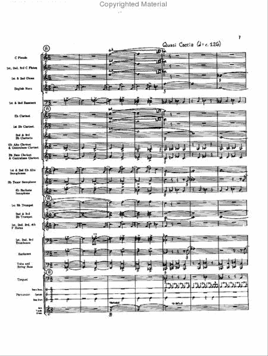 Caccia and Chorale Concert Band scores gallery preview page 6