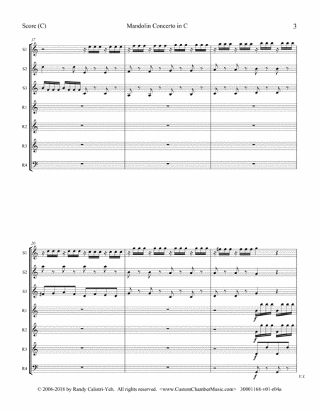 Vivaldi Mandolin Concerto (3 solo violins/violas with string quartet) image number null