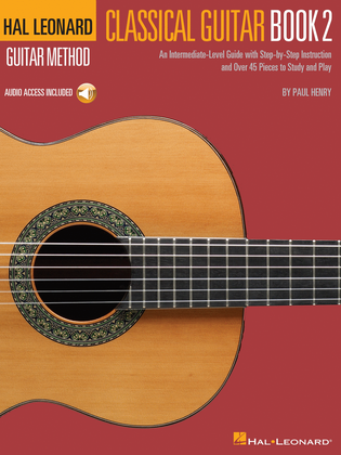 Book cover for Hal Leonard Classical Guitar Method – Book 2