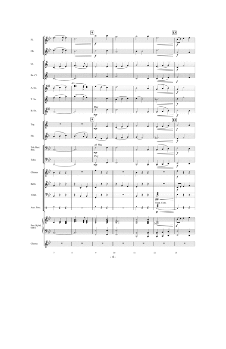 Silent Night Silent Night Concert Band scores gallery preview page 3