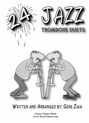 Book cover for 24 Jazz Trombone Duets