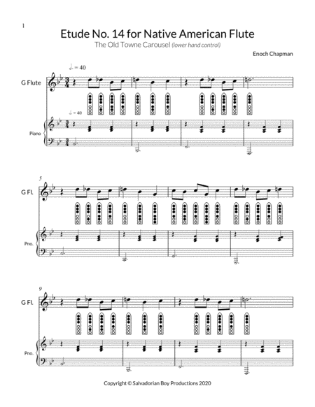 Etude No. 14 for "G" Flute - The Old Towne Carousel