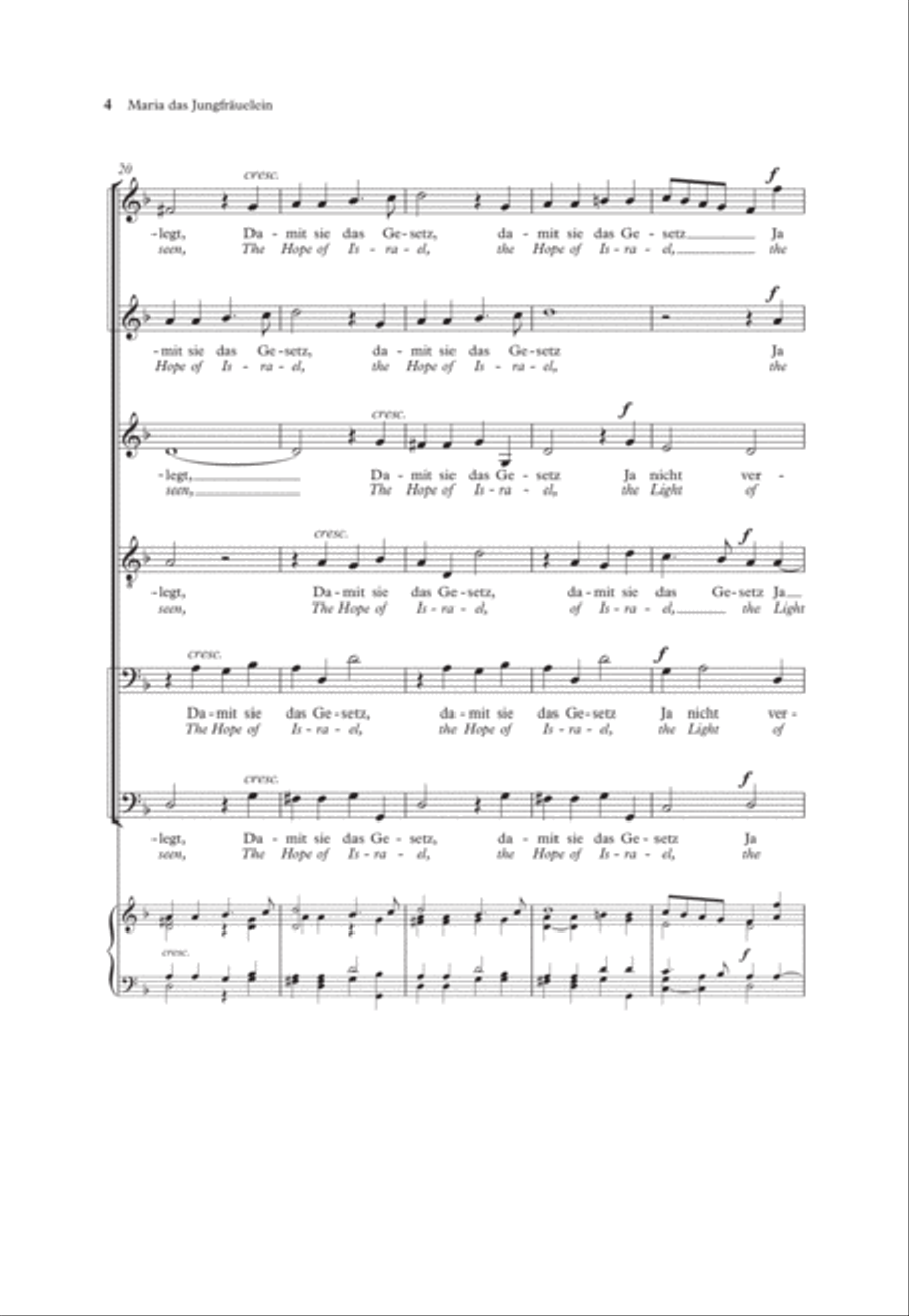 Maria das Jungfräuelein A Cappella scores gallery preview page 5