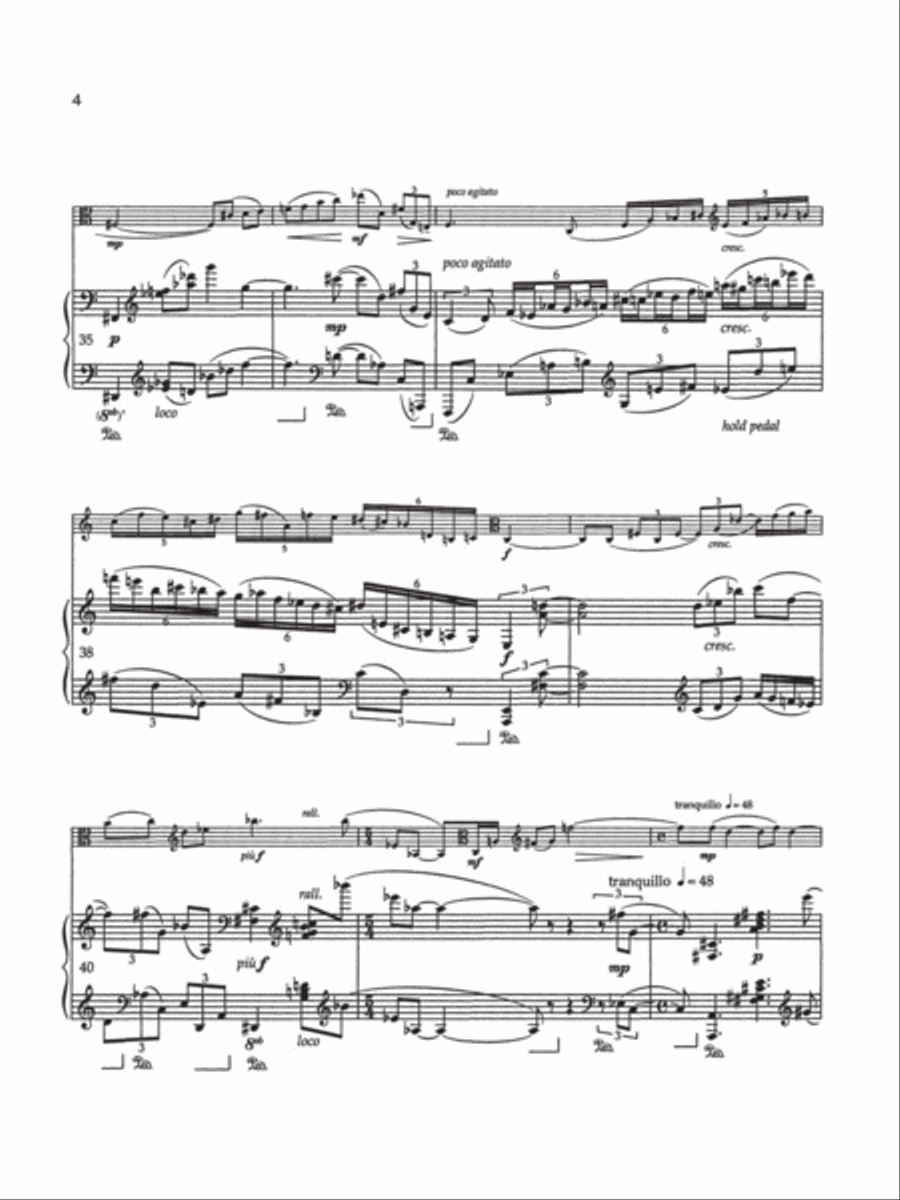 Sonata for Viola and Piano Piano Accompaniment scores gallery preview page 6