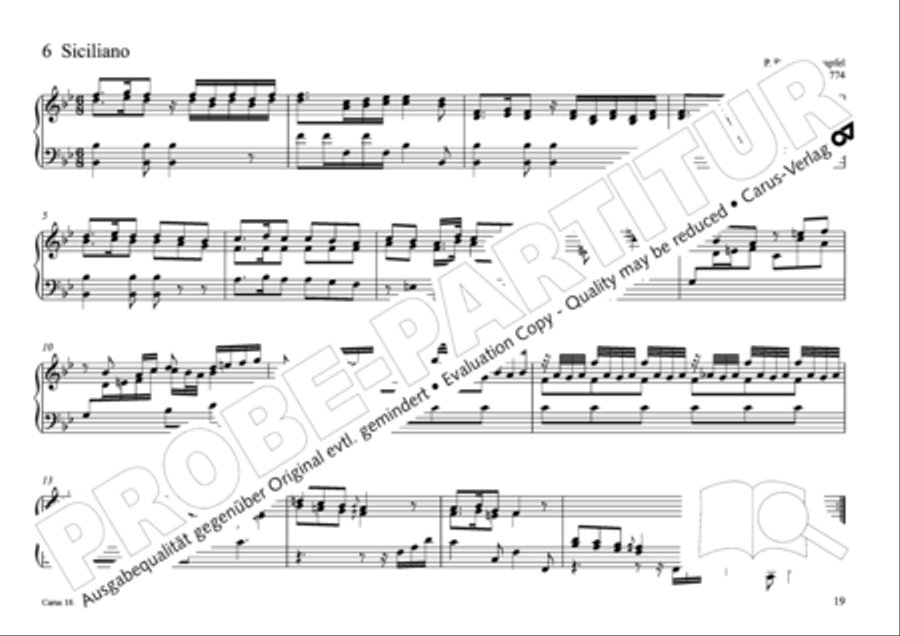 Pastoral music for organ, vol. 2: Germany, Bohemia, Austria, South Tyrol Organ Solo scores gallery preview page 20