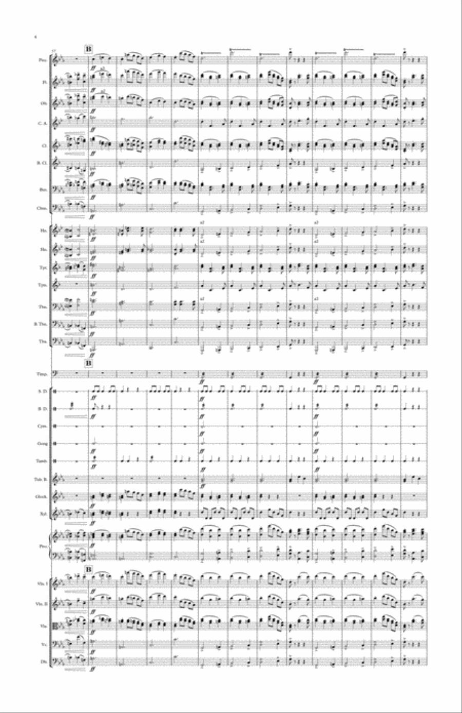 Symphonic Dance No 1 Percussion Ensemble scores gallery preview page 6