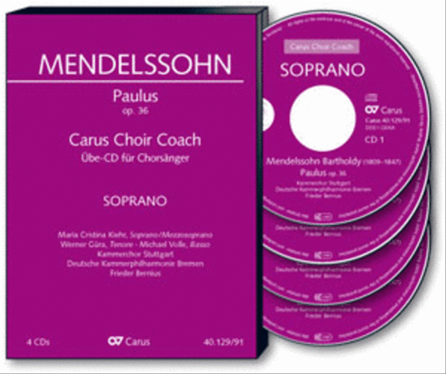 Paulus. Carus Choir Coach - Soprano 4-Part scores gallery preview page 1