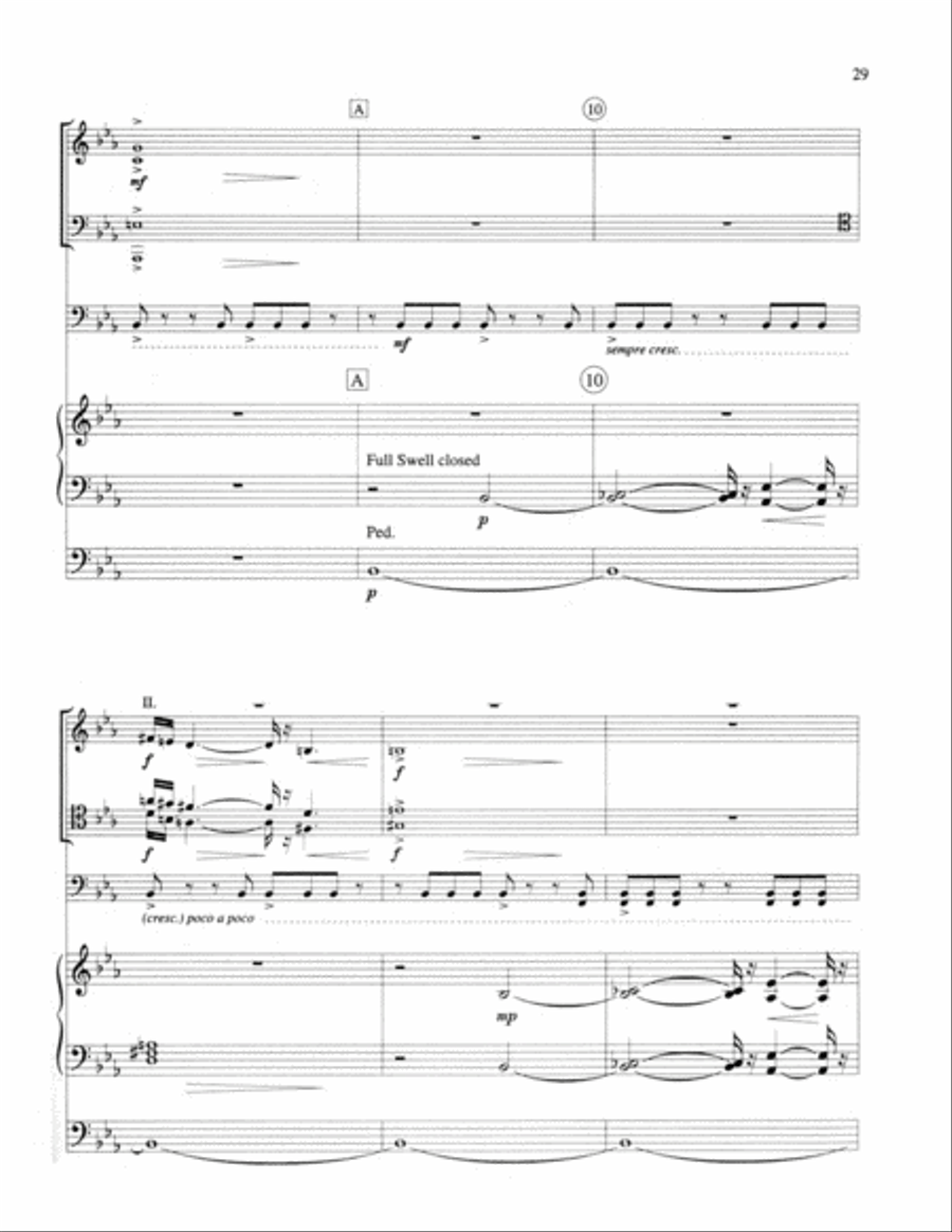 Suite for Organ, Brass and Timpani Trombone scores gallery preview page 7