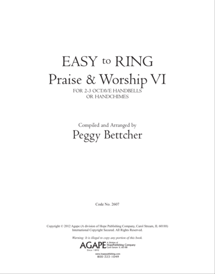Easy to Ring Praise and Worship 3-Octaves scores gallery preview page 2