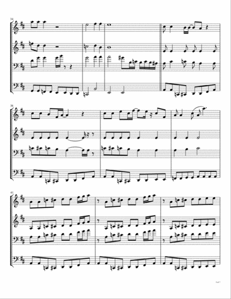 Lady Madonna Brass Ensemble scores gallery preview page 6