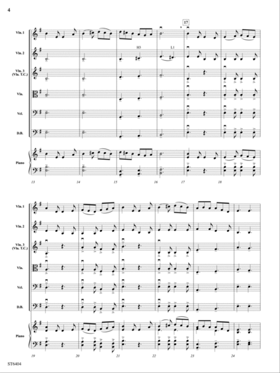 Swashbucklers Saga: Score String Orchestra scores gallery preview page 4