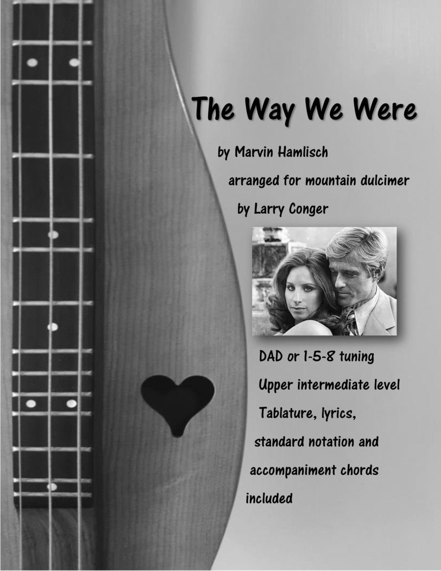 The Way We Were Dulcimer scores gallery preview page 1