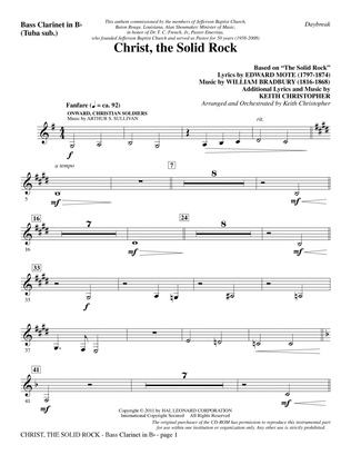 Christ, The Solid Rock - Bass Clarinet (sub. Tuba)