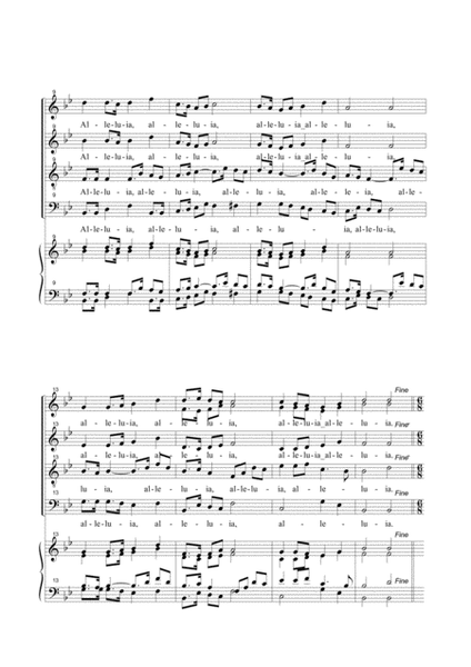 ALLELUIA Latzfonts - Tagliabue - For SATB Choir and Organ image number null