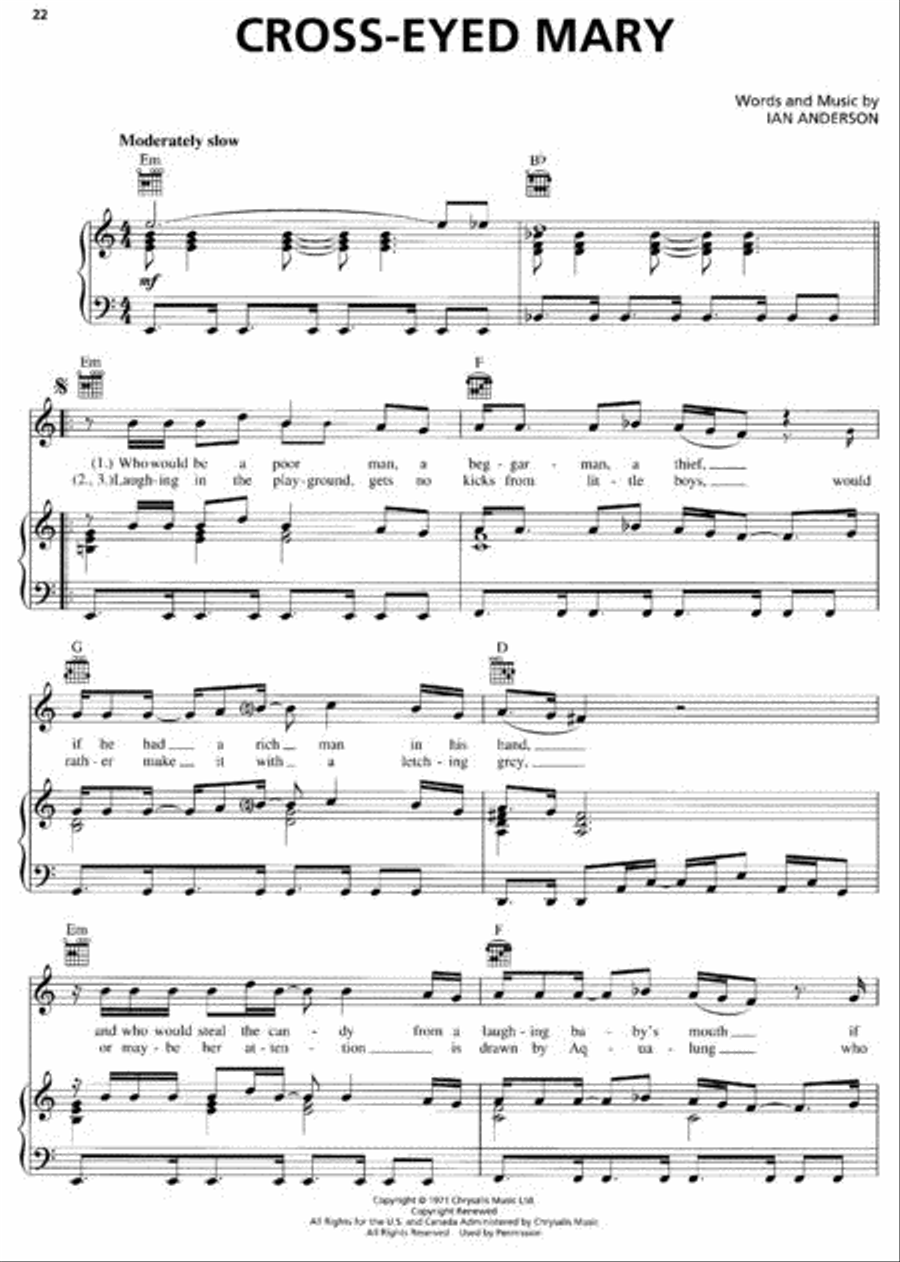 Very Best of Jethro Tull Very Best of Jethro Tull Piano, Vocal, Guitar scores gallery preview page 2