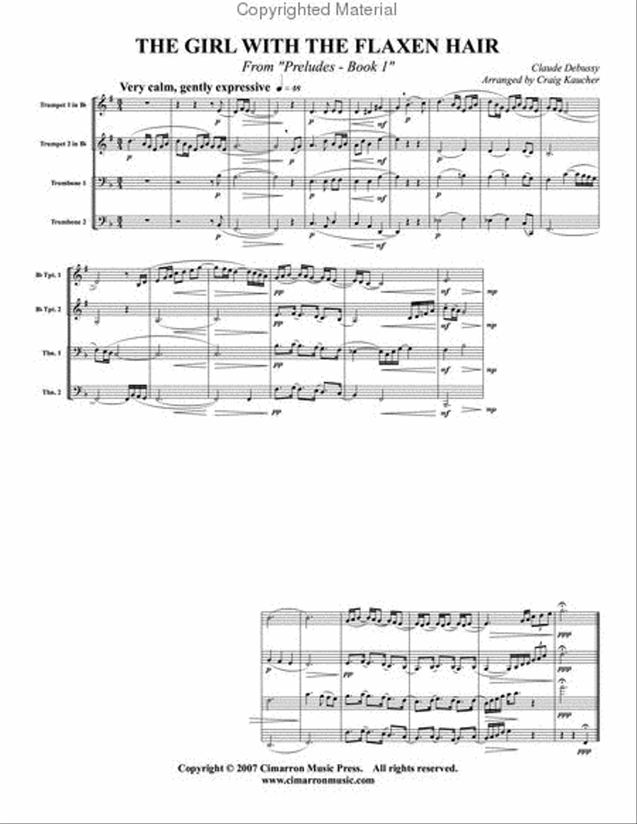 The Girl with the Flazen Hair Horn scores gallery preview page 2