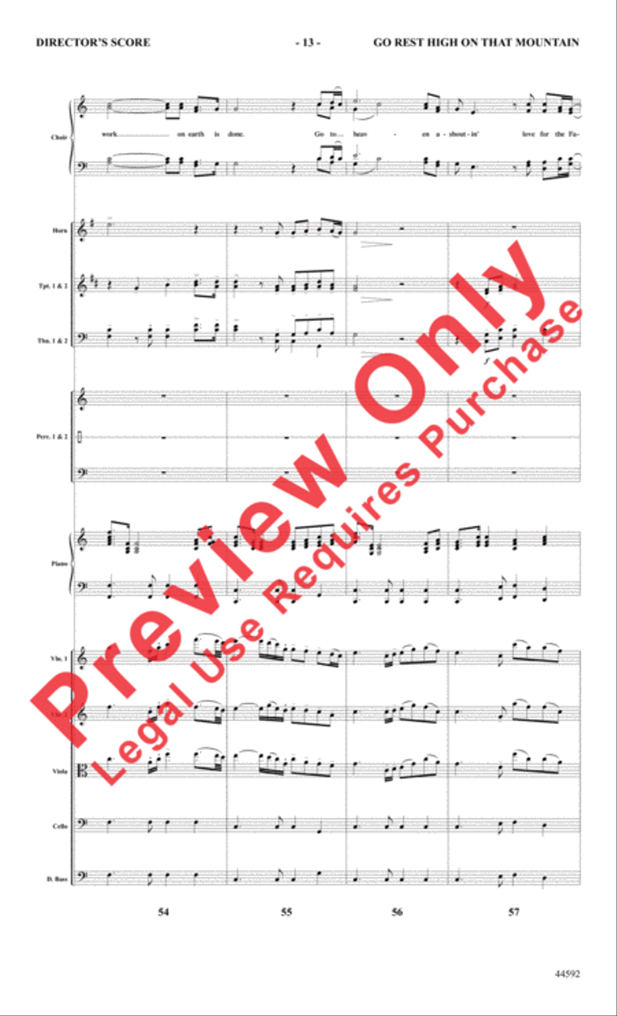 Go Rest High on That Mountain Choir scores gallery preview page 14